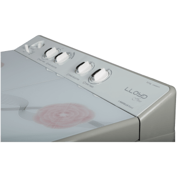 Thumbnail: Lloyd HT 8.5Kg 5 Star Semi-Automatic Top Load Washing Machine (GLWMS85HT1, Grey)