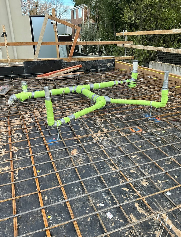 licensed plumber north east Melbourne site