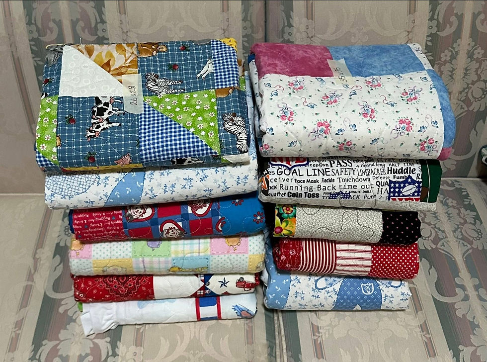 Quilts donated to Airman's Attic at WPAFB