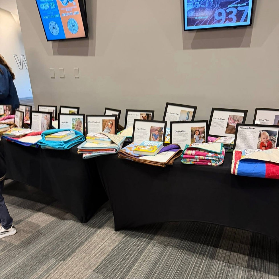 Quilts blessed to 20 Children at Be Hope Church during Child Dedication