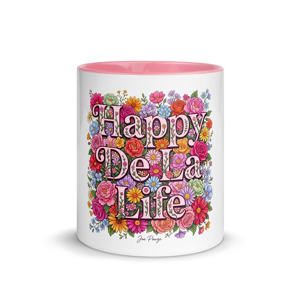 Thumbnail: Happy De La Life Floral Mug