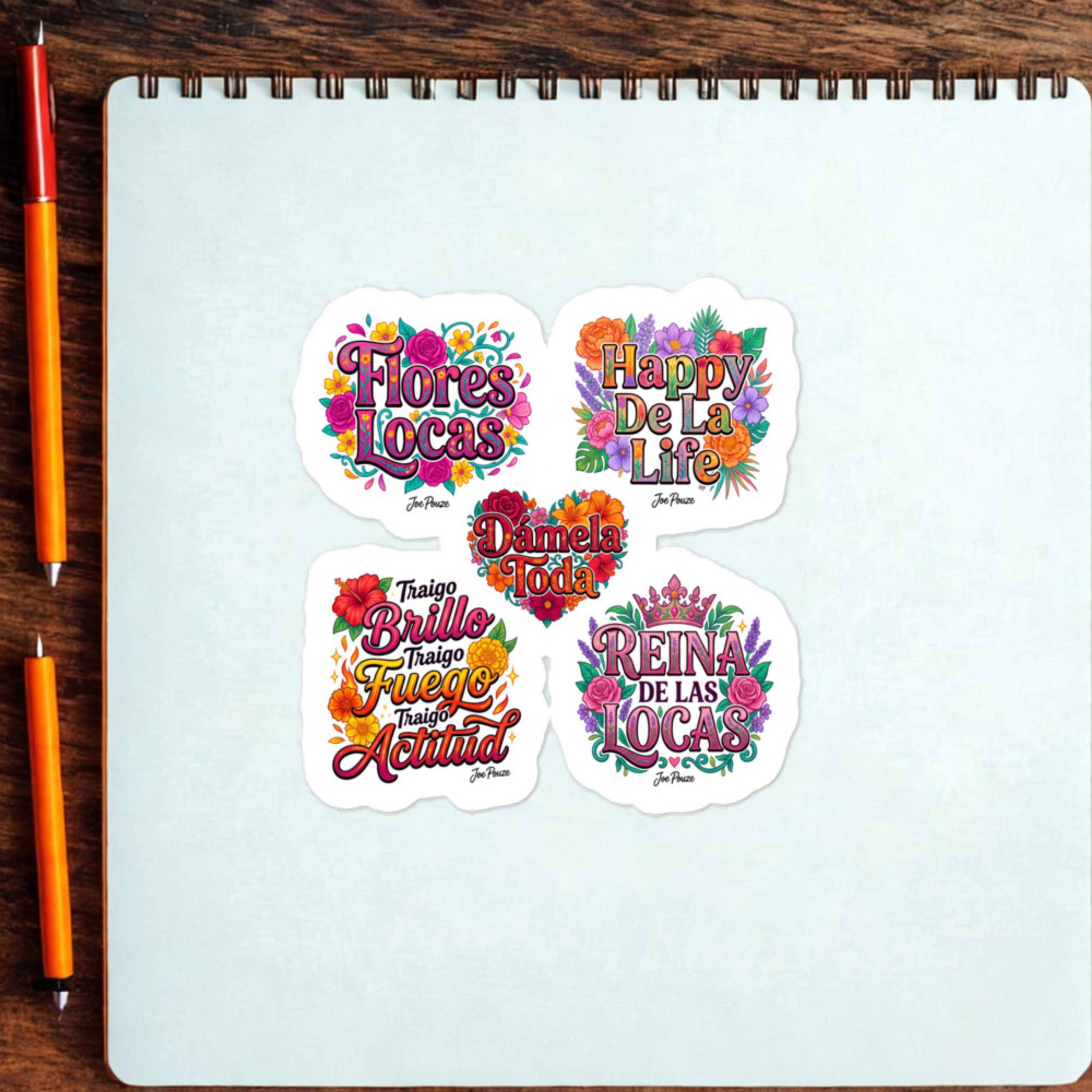 Flores Locas Floral Sticker Pack