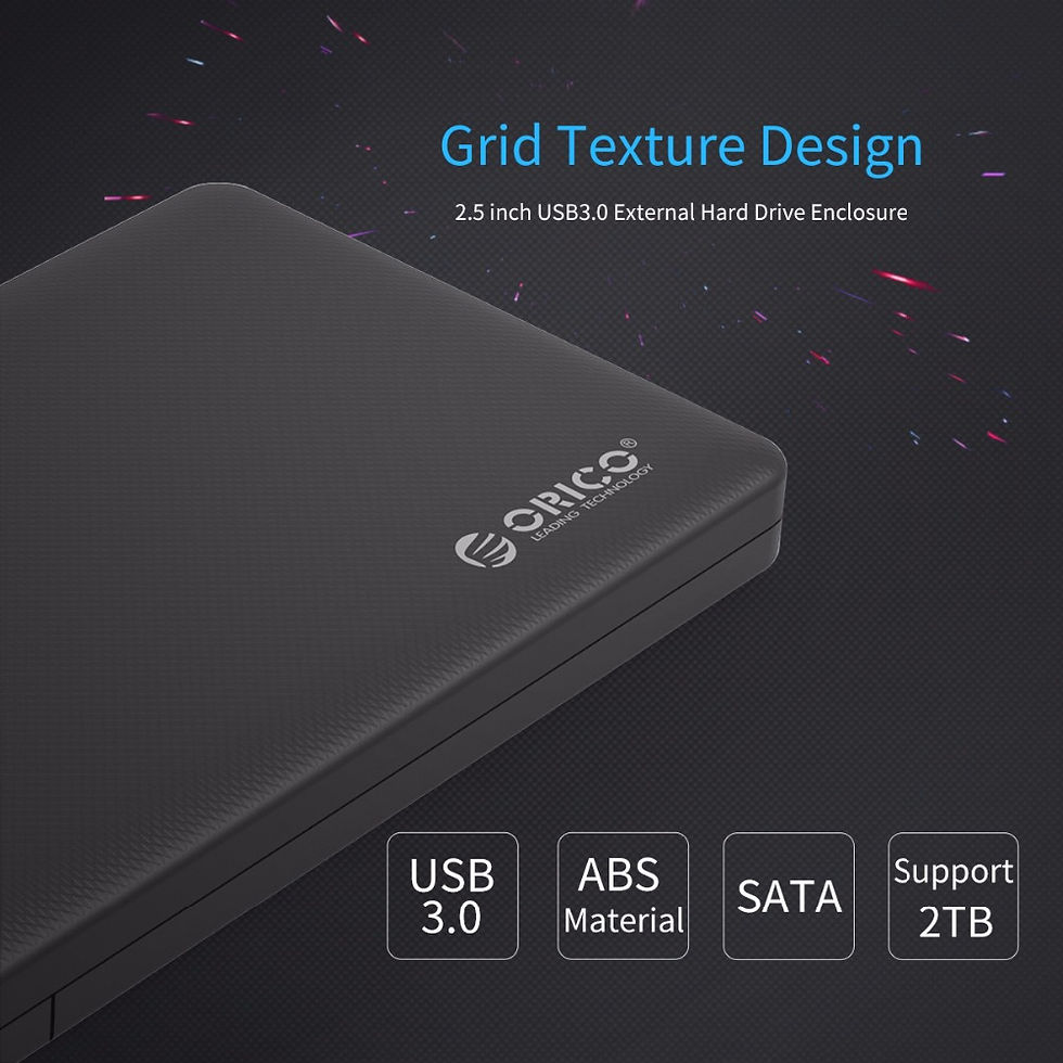 Thumbnail: ORICO 2577U3 USB 3.0 2.5-Inch SATA SSD Enclosure
