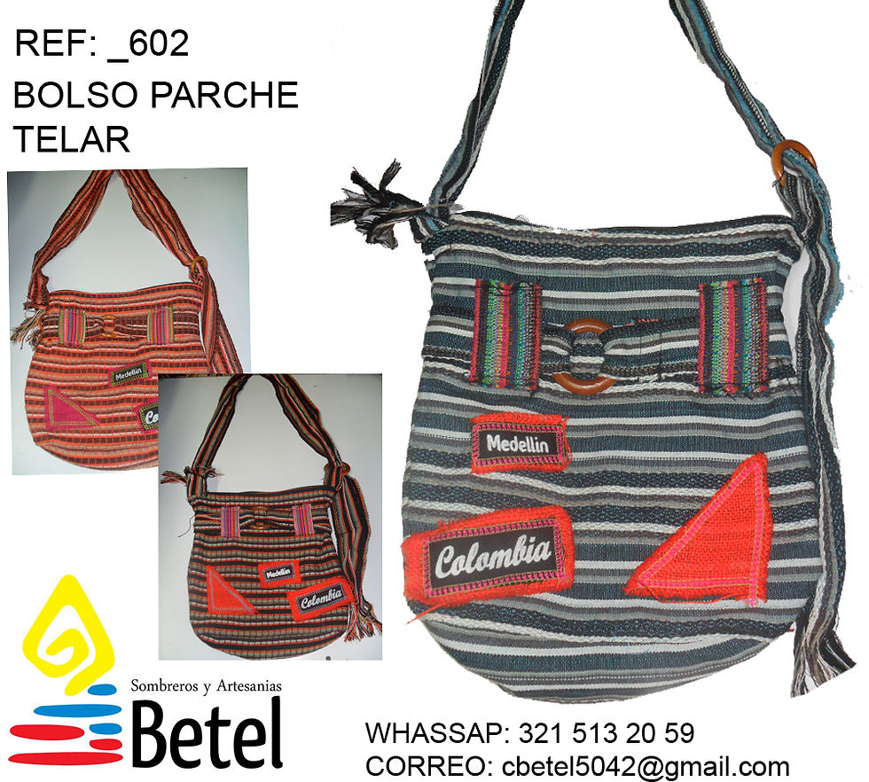 602 BOLSO PARCHE TELAR