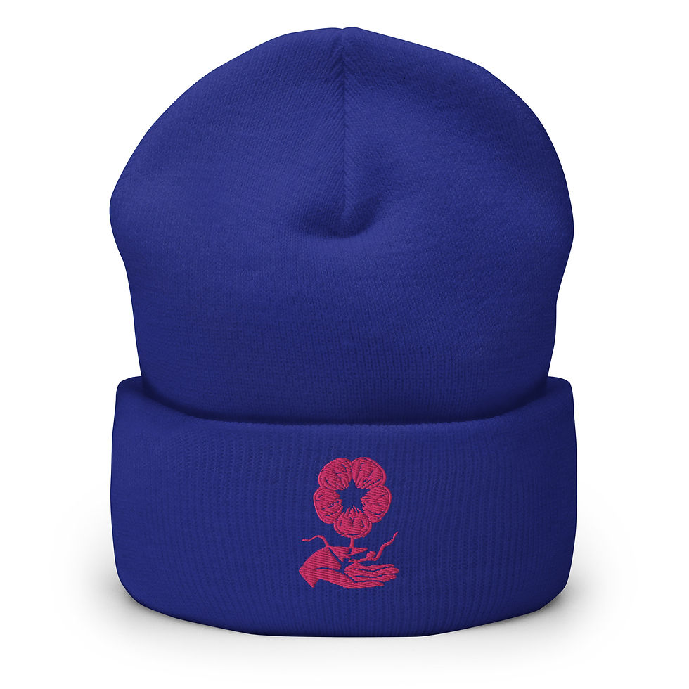Thumbnail: Cuffed Beanie - Spiritual Self-Care FLAMINGO