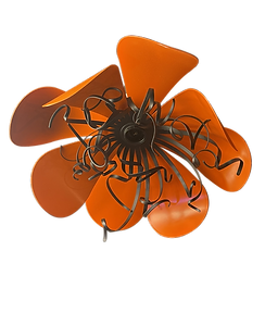 Lustre fleur orange étamine noir