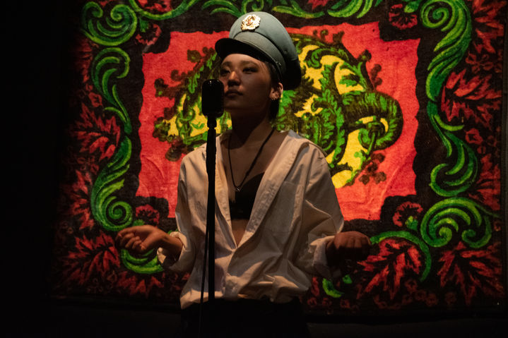 Pansy Craze: 'The Rebel' sings a sturring number on centre stage