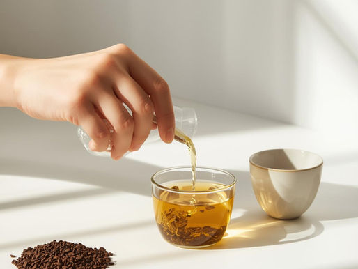 Pouring a cup of tea