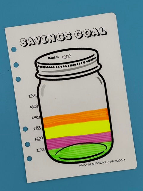 Thumbnail: Savings Goal Page Insert