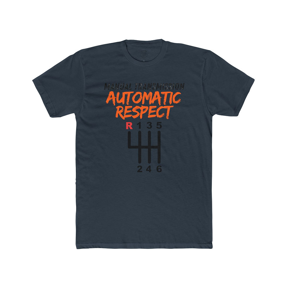 Thumbnail: Manual Transmission Automatic Respect T Shirt 6 Speed Manual Shift Pattern Tee