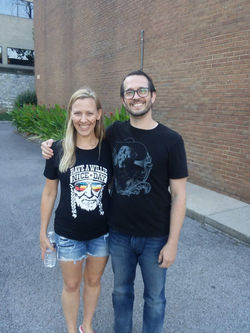 Katie with bassist, Jimmy Sullivan
