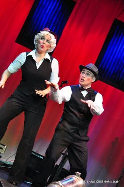 Katie with Chris Wright (Black Bear Dinner Theatre)