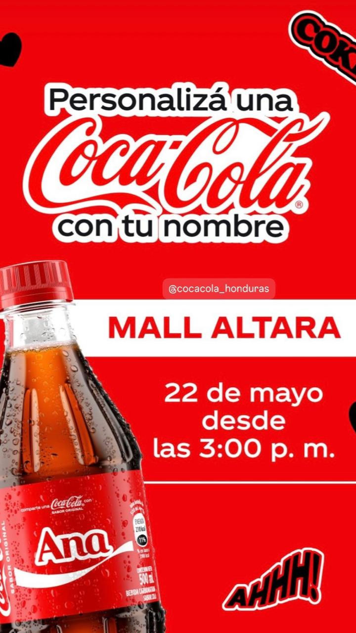 Personaliza tu Coca Cola