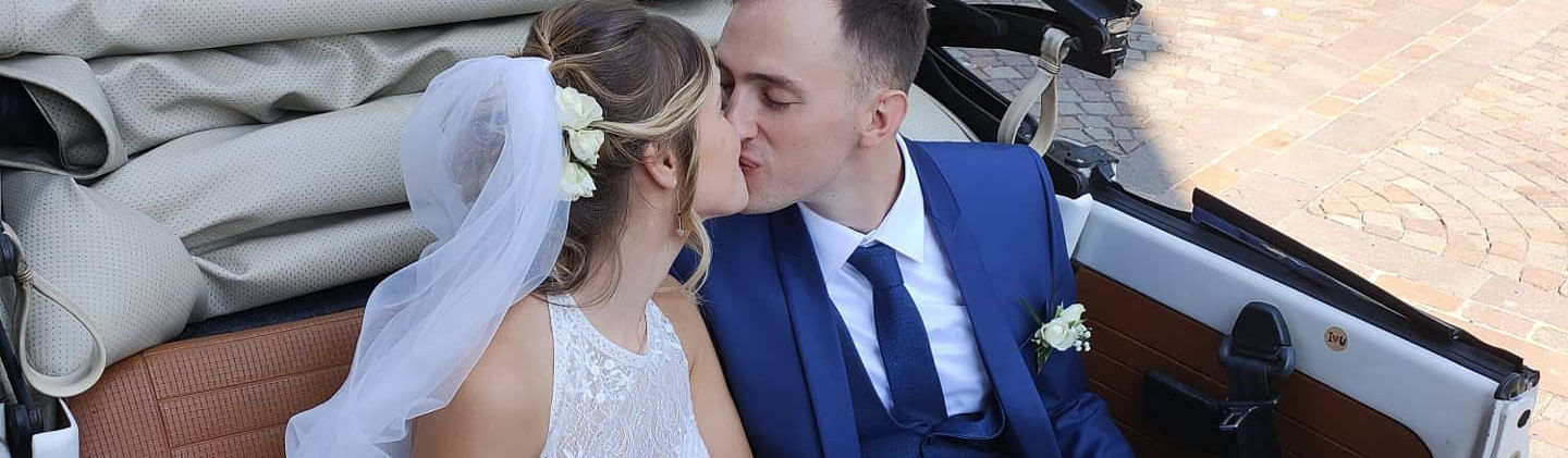 maggiolone cabrio bianco per matrimoni