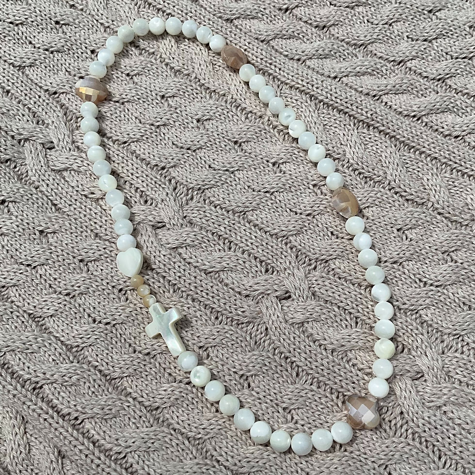 Thumbnail: ROSARY WRAP STRETCH BRACELET