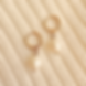 HUGGIE HOOP PEARL EARRING