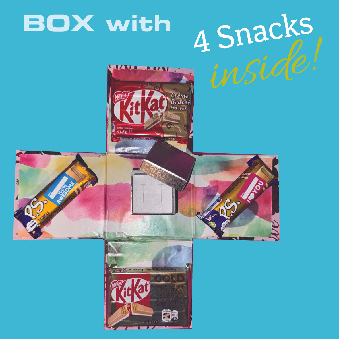 Gift Box + 4 SNACKS Custom made