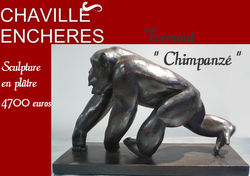 TREMONT Chimpanzé Plâtre