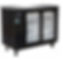 45-0166 IKON IBB49-2G-24SD Self Contained Sliding Glass 2 Door Back Bar