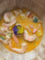 Crevettes curry jaune image
