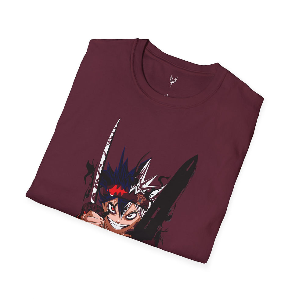 Thumbnail: Unisex Softstyle T-Shirt - Black Clover Anime Design