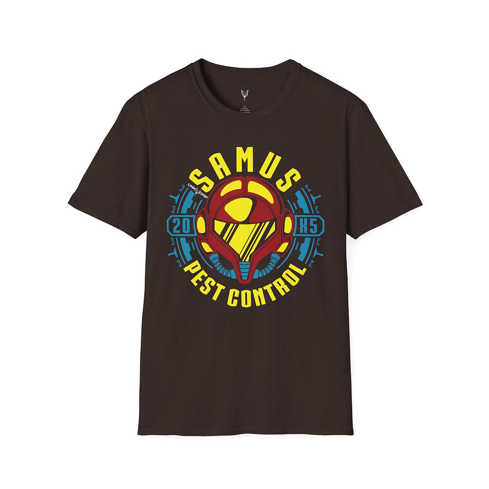 Thumbnail: Samus Pest Control Unisex T-Shirt - Vintage Style Gaming Tee