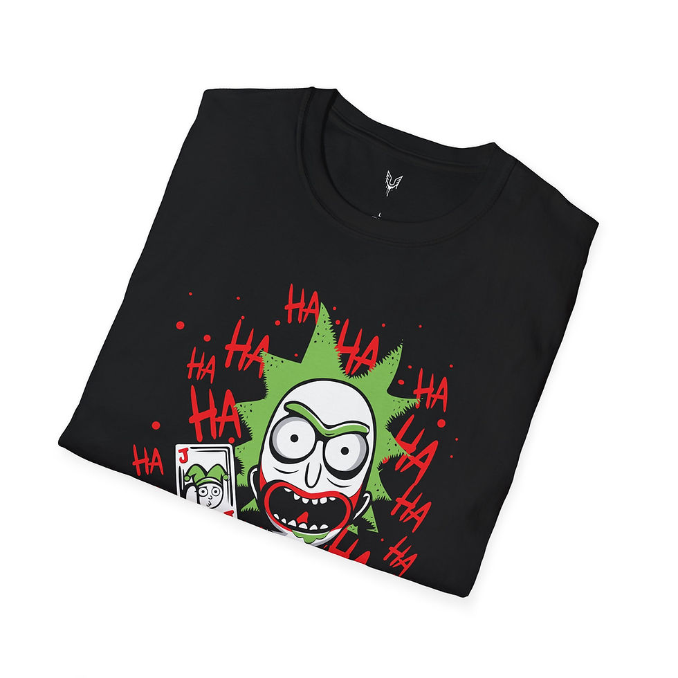 Thumbnail: Joker Rick - Unisex T-Shirt - 'Hahaha' Design for Fans