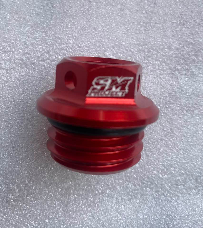 Thumbnail: KTM690/Husqvarna 701/GasGas 700 Anodised Drilled Oil Filler Cap (SM Project)