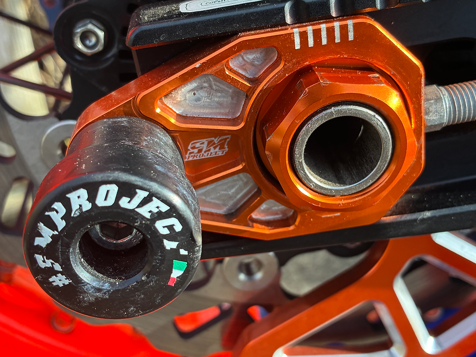Thumbnail: KTM690/Husqvarna 701/GasGas 700 CnC Rear Axle Slider Kit by SM Project