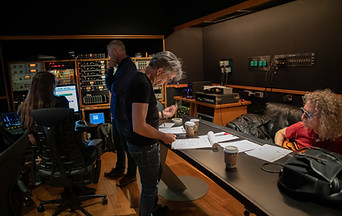 East West Studios, L-R, Brendan Decor, Steve Rogers, Denny Fongheiser, Bruce Watson