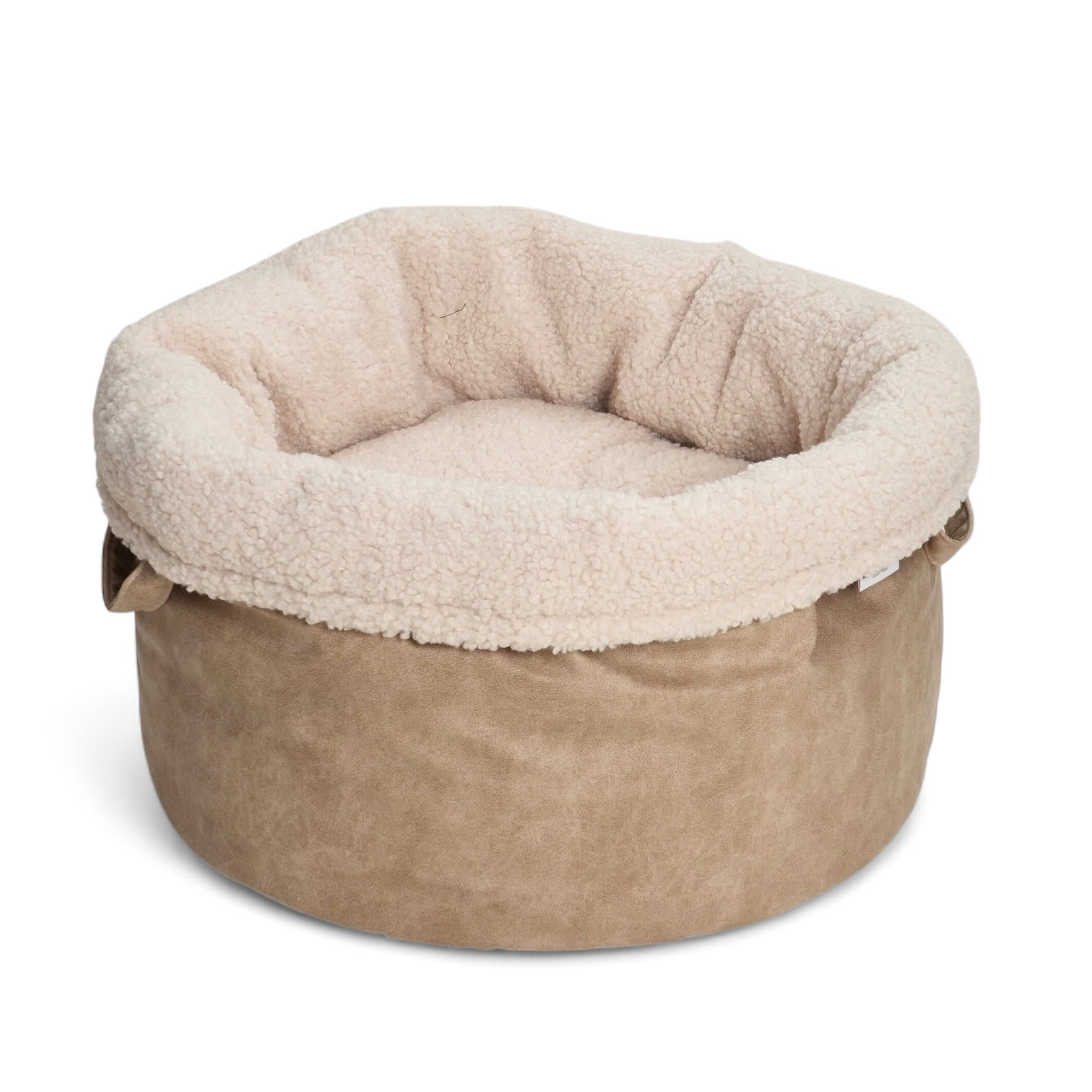 SHOPPER LITTLE BASKET SADDLE CREME