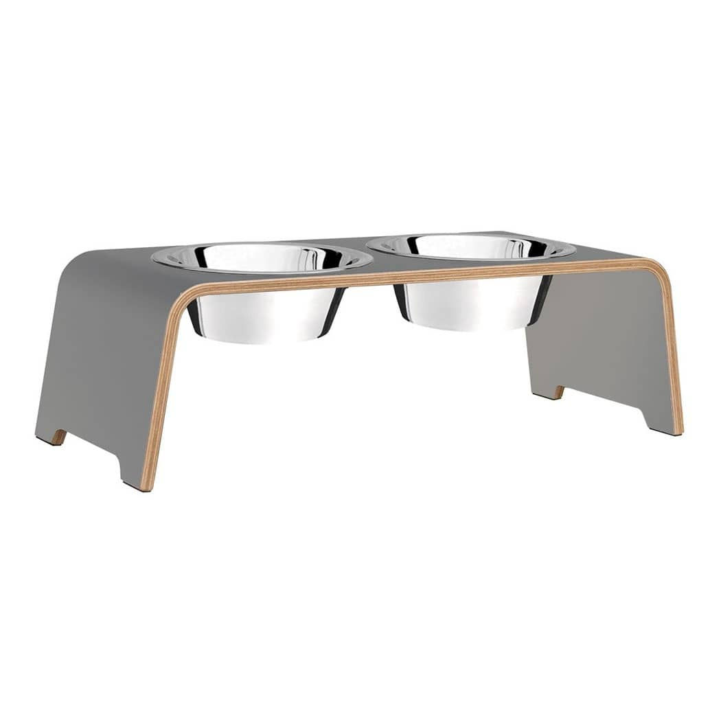 dogBar HPL GRAU MIT EDELSTAHL