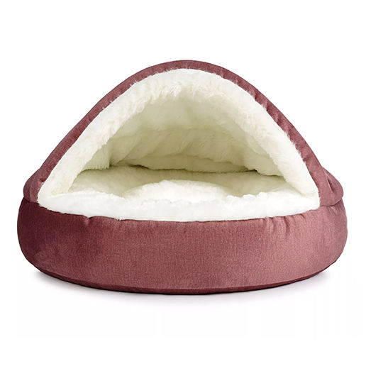 HUNDEHÖHLE VELVET DELUXE ROSA