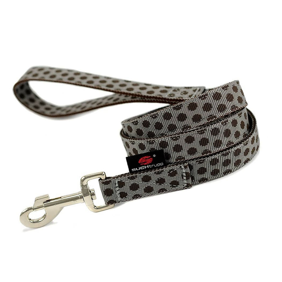 LEINE "DOTS GREY & BROWN"