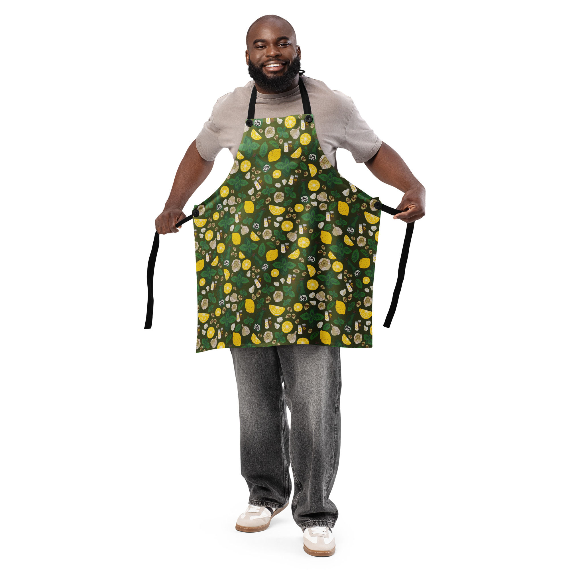 Pesto Pattern Print Apron