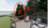 Neighbor’s mark-up of applicant’s rendering indicating nonexistent trees.