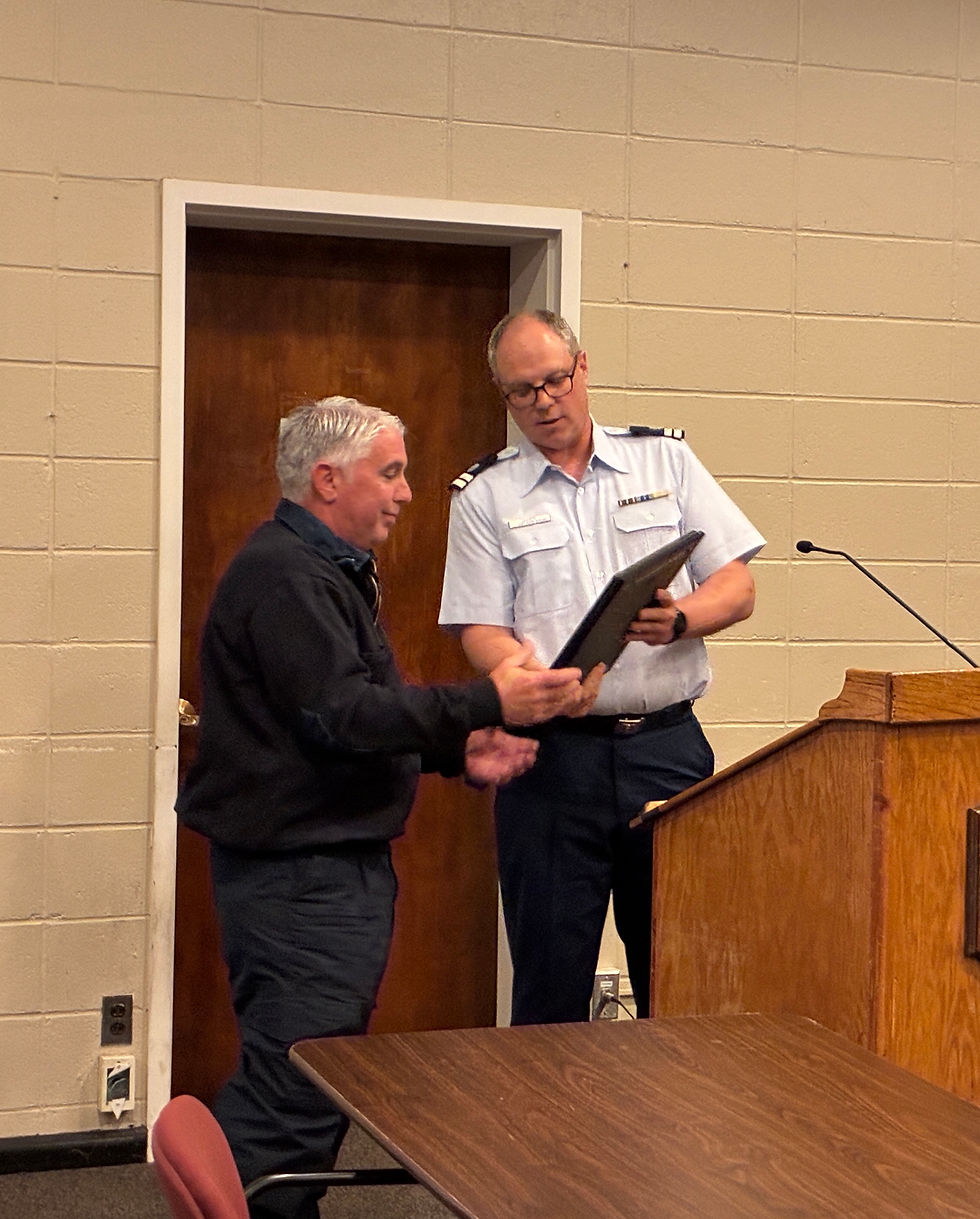 Coast Guard Auxiliary Honors Harbor Master