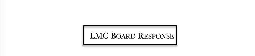 LMC Board Responds