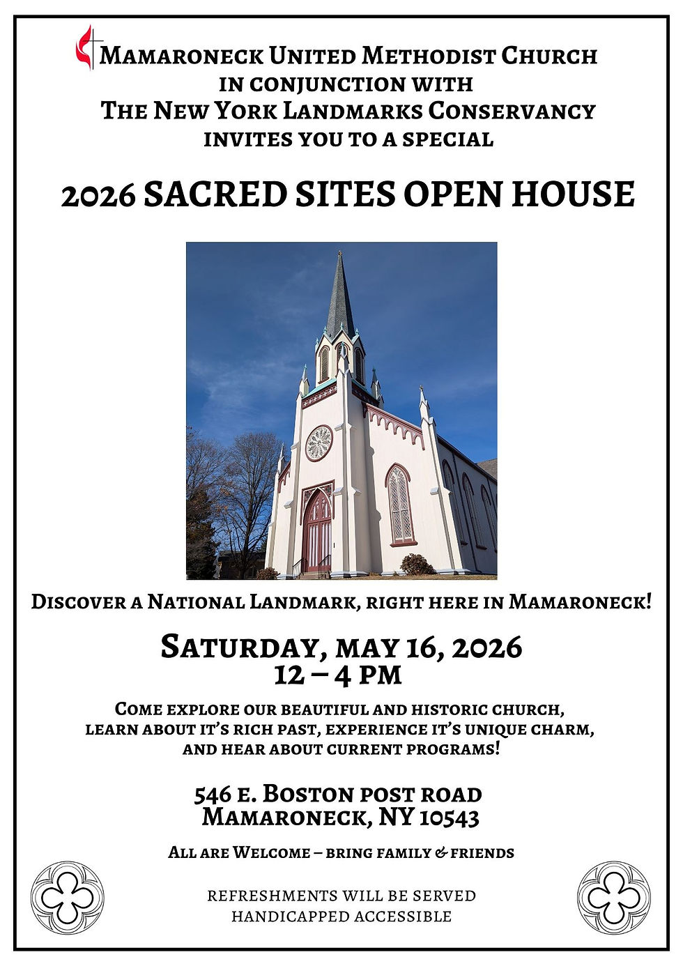 Historic Church Open House on May 16