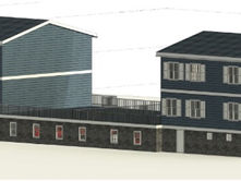 Garage and Deck Planned to Stretch Across Lot Line