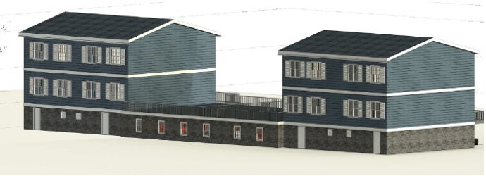 Garage and Deck Planned to Stretch Across Lot Line
