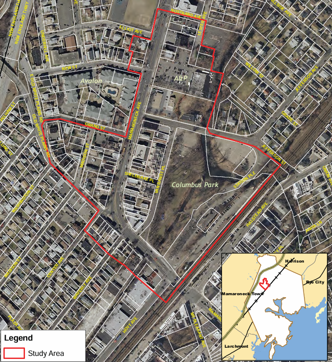 Map of Village of Mamaroneck’s Transit District Overlay