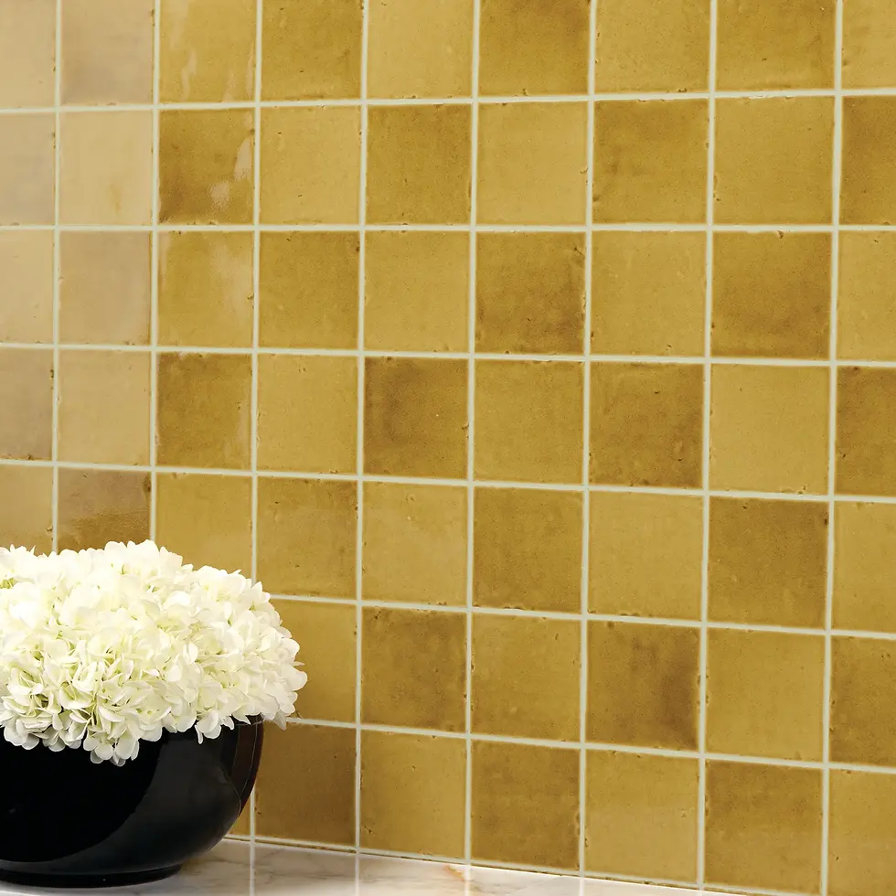 Thumbnail: Daltile Ceramic Wall Tile Glossy Marigold 4 in. x 4 in.
