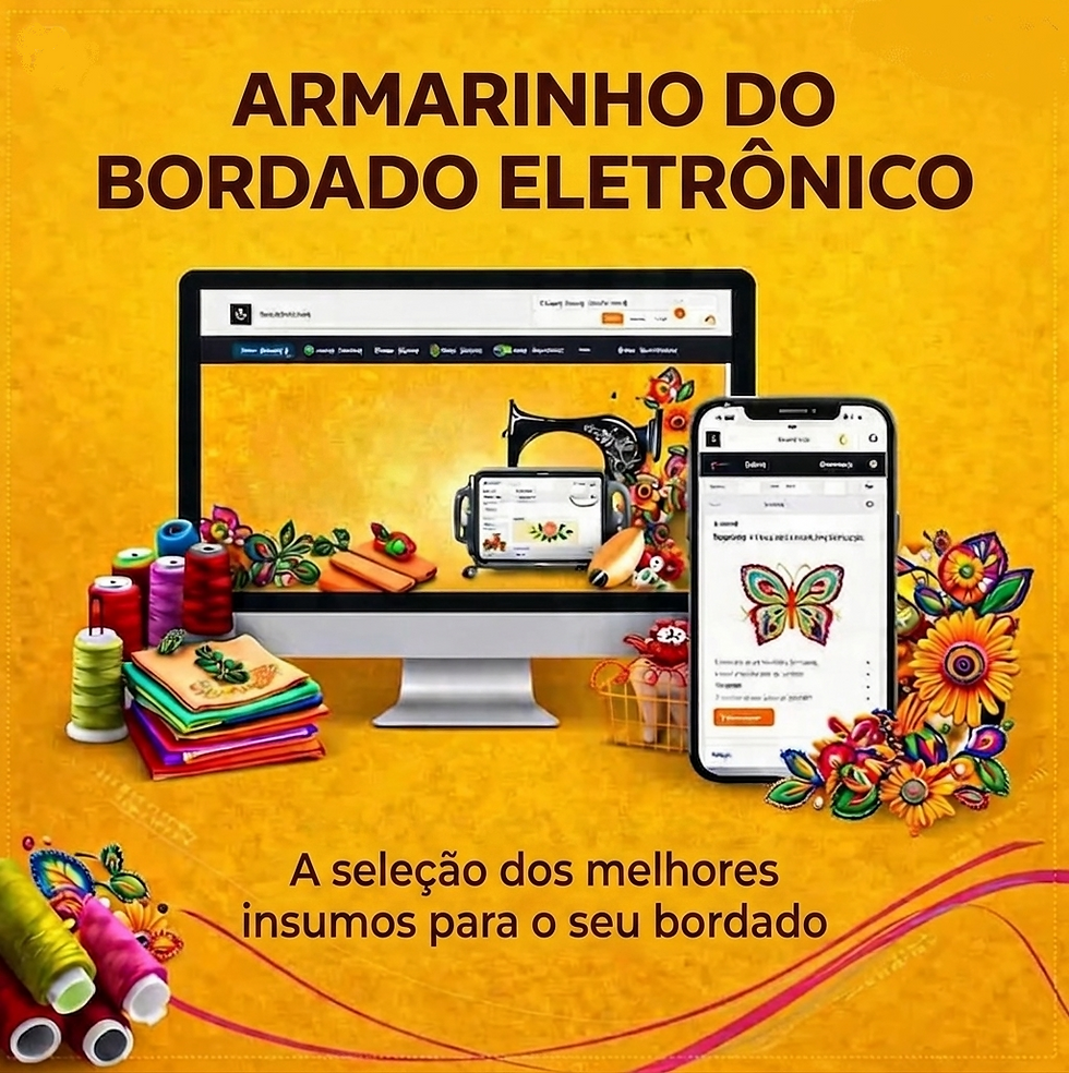 E-commerce de armarinhos. Tudo para seu bordado eletrônico.