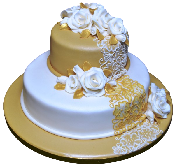 Elegant and intricate formal duo cake with beautiful embroidery detail, perfect for special occasions in UK.