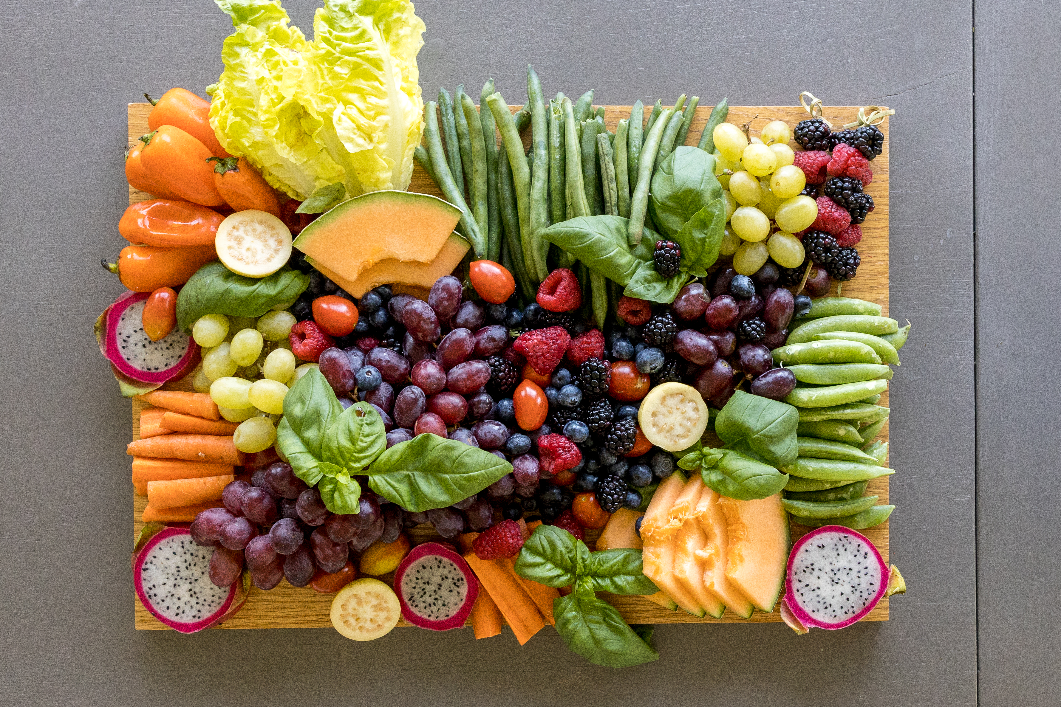 Arranged Food and Objects