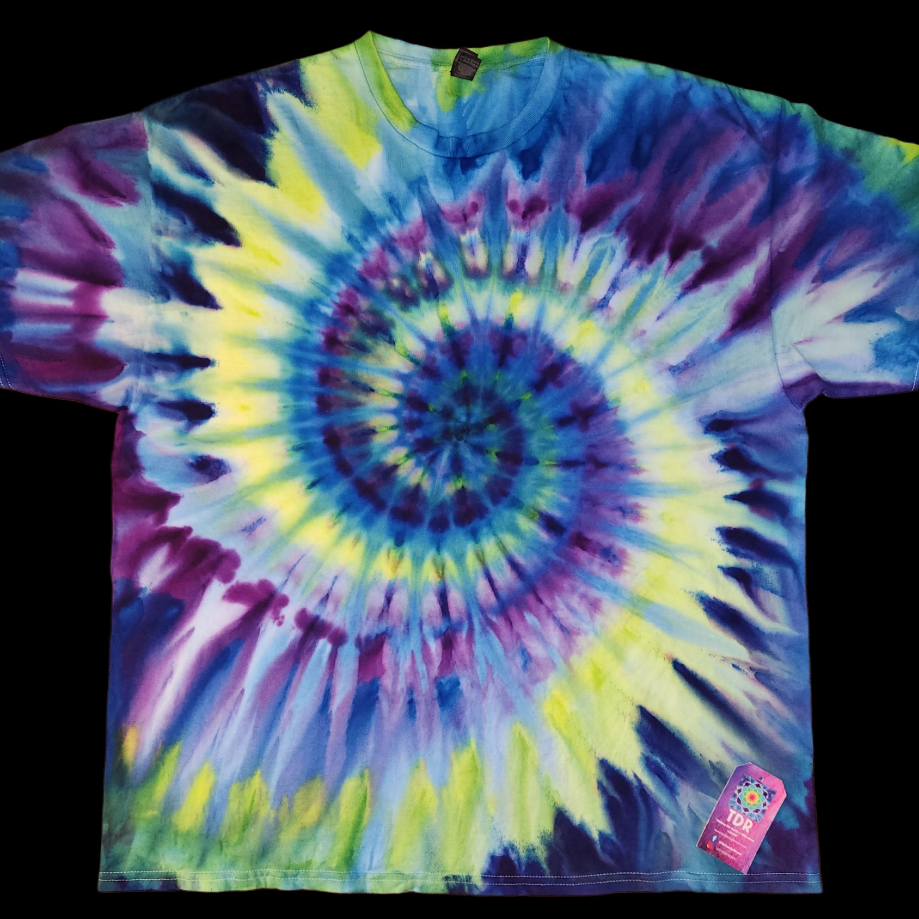 Colander Ice Dyed Spiral T-shirt- 2X