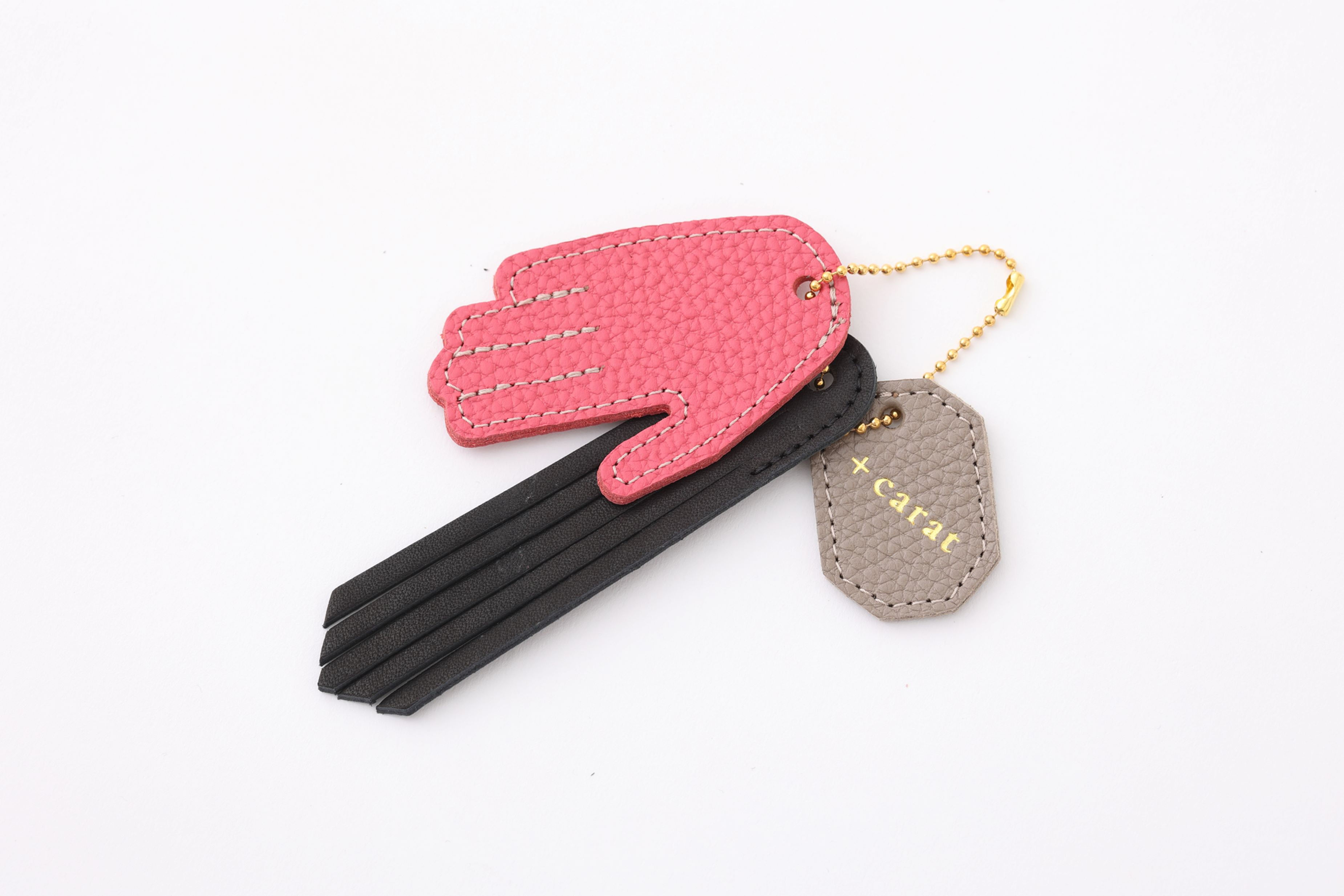 10ct Bag charm　Otete ni matou/Otete ピンク