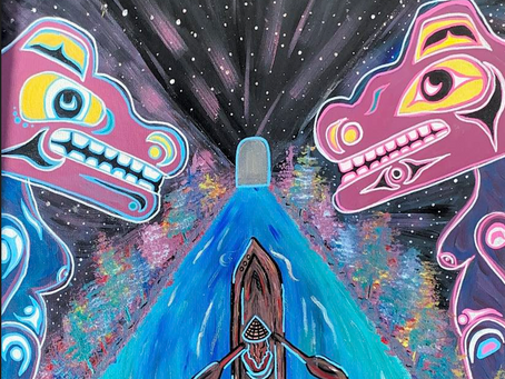 Lajah Warren, artiste peintre "Riverways to the unknown"