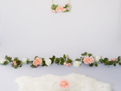 Milestone/Cake Smash Theme: Floral Hoop